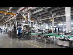 10L ligne de remplissage entièrement automatique à tambour pour pièces en plastique - chargement automatique, pesage, couvercle