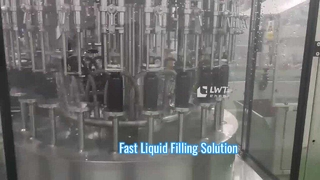 Machine de remplissage de liquide rotative automatique