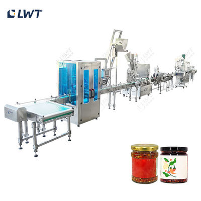 3000BPH Lines de production de remplissage de piments crisp en conserve certifiées CE