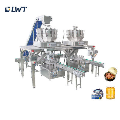 Machine automatique de remplissage de canettes de sardines 1,5 kW consommation d'énergie