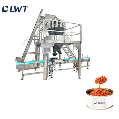Ligne de production de remplissage de sauce XO à grande vitesse - 50 à 90 canettes/min